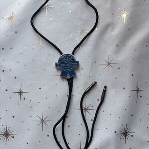 Source Unknown Black and Blue Bolo Tie